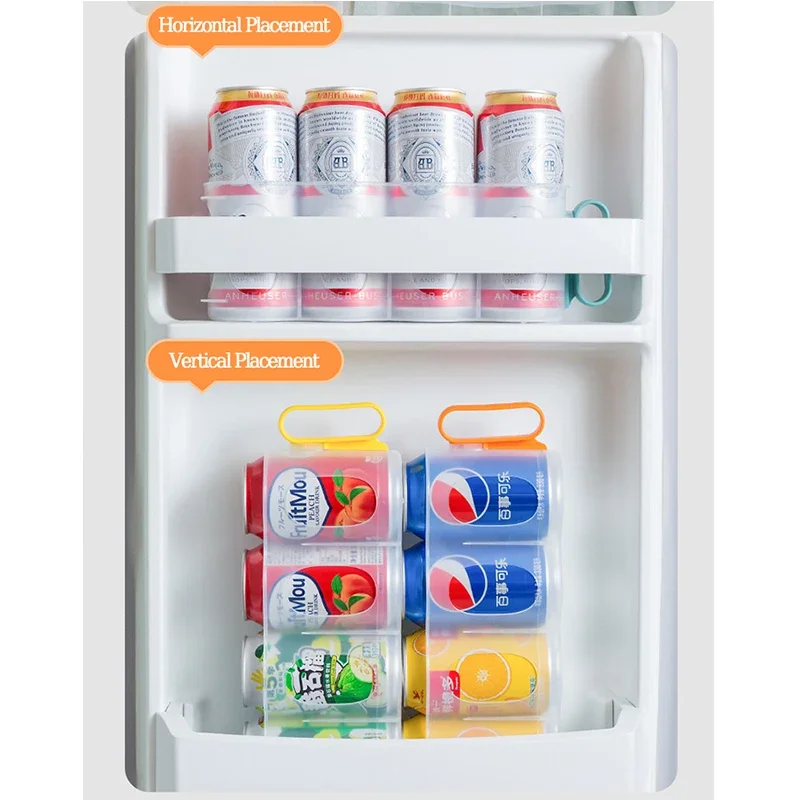 1 Pc Beer Soda Drink Can Storage Box Kitchen Fridge Drink Bottle Holder Fridge Refrigeration Storage Organizer Rack Shelf