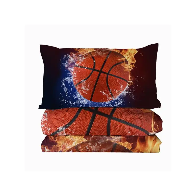 مجموعة لحاف كرة السلة المائية المكونة من 3 قطع، لحاف سرير رفيع، لعبة لحاف صيفي بحجم مزدوج