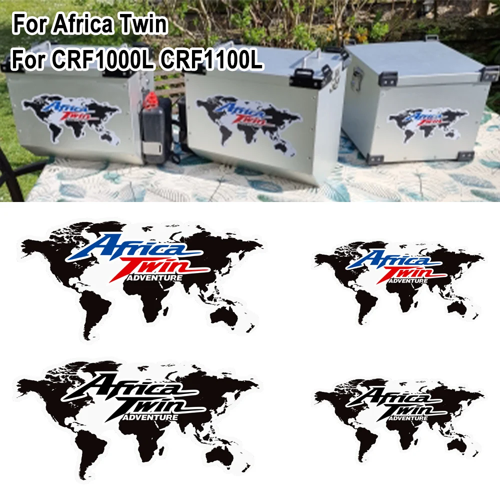 CRF1000L CRF1100L For Honda Africa Twin AfricaTwin CRF 1000 1100 L Adventure Trunk Luggage Cases Tank Pad Protector Sticker Kit