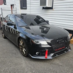 Car Front Bumper Splitter Lip Diffuser Body Kit Spoiler Guard For Audi A4 B8 Sedan 2007-2011(Not For S-Line Models)