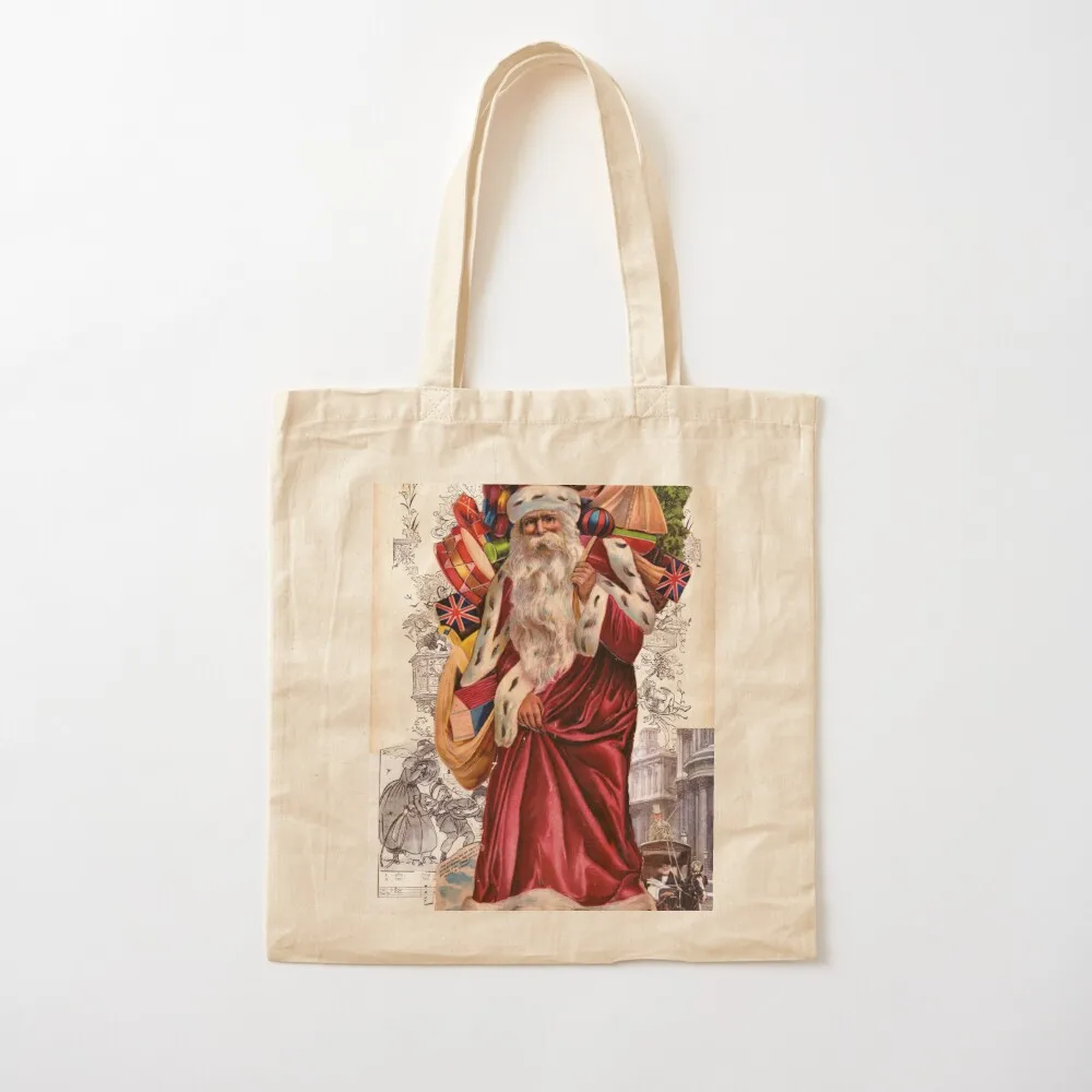 Victorian Santa Tote Bag Women's tote university hand ladies Canvas Canvas