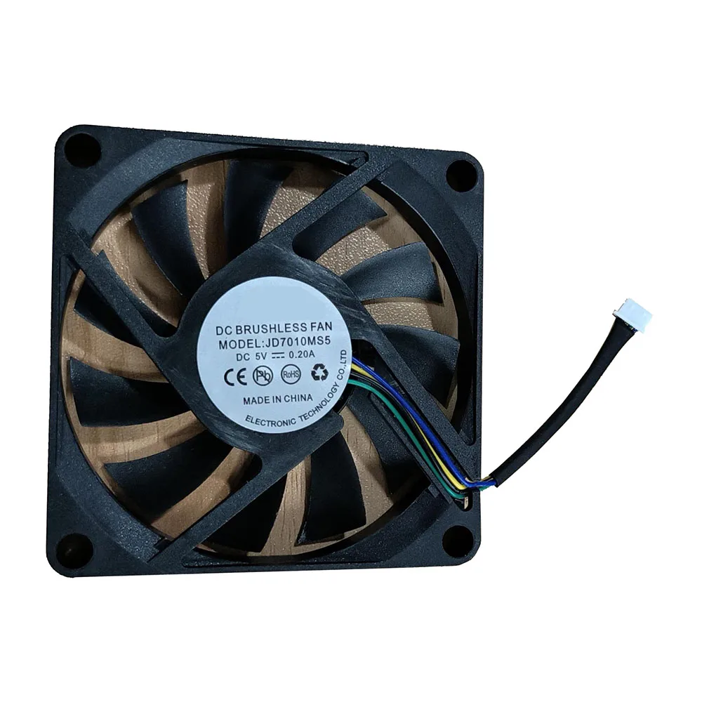 MINI Ventilador PC JD7010MS5 Compatível DF70105HM DC5V 0,20A 4PIN Novo