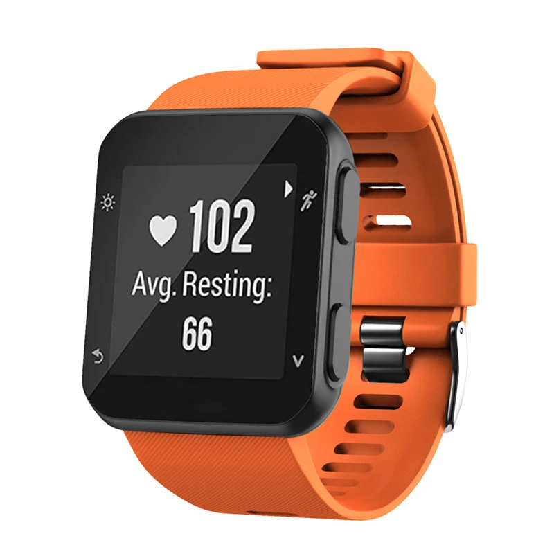 Dây Đeo Thay Thế Dây Đeo Đồng Hồ Cho Garmin Forerunner 35 Đồng Hồ Thông Minh Silicon Mềm Dây Đeo Đồng Hồ Vòng Tay Ban Nhạc Cho Tiền Thân 30