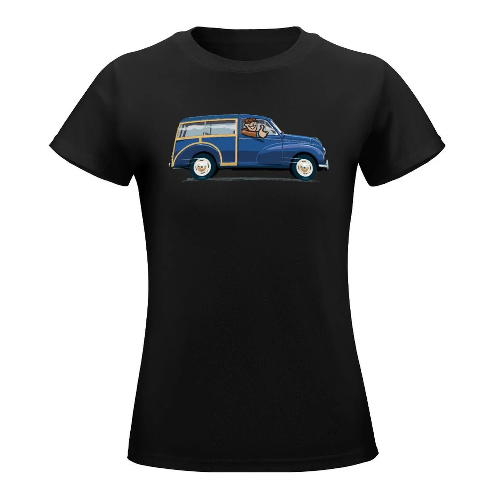 Morris Minor Traveller in Trafalger Blue T-Shirt summer clothes aesthetic clothes funny t shirts for Women