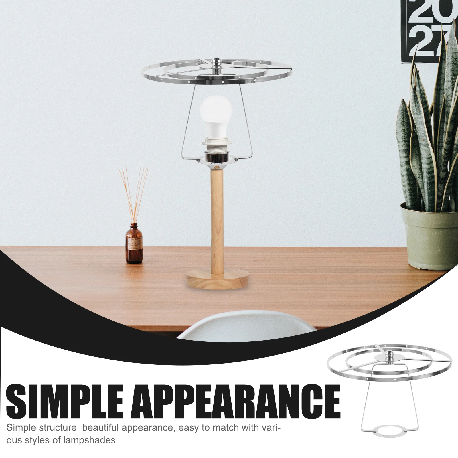 1 مجموعة الرجعية الكريستال غطاء مصباح القيثارة حامل عاكس الضوء الحديد قوس لمكتب الجدول مصباح أرضي إصلاح DIY أجزاء الإضاءة #5