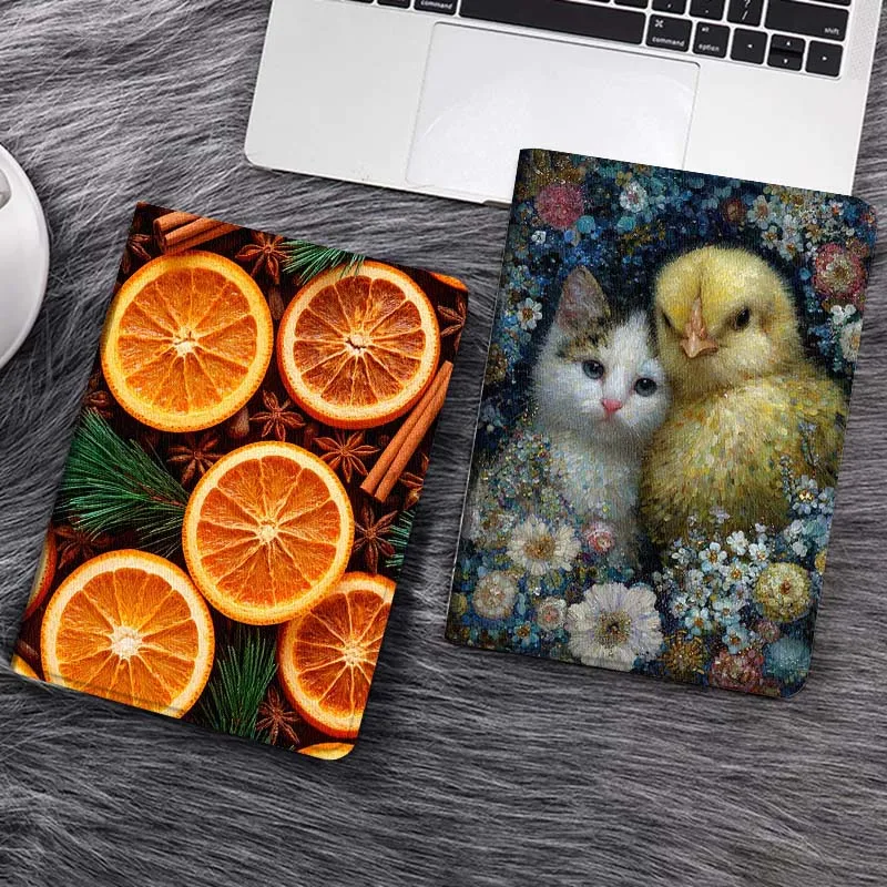 

Оранжевый чехол для планшета Samsung Galaxy Tab S6 S11 A A7 A8 A9 A11 10.1 10.4 10.5 Plus Lite с узором «Звезды и шишки» – отличный подарок