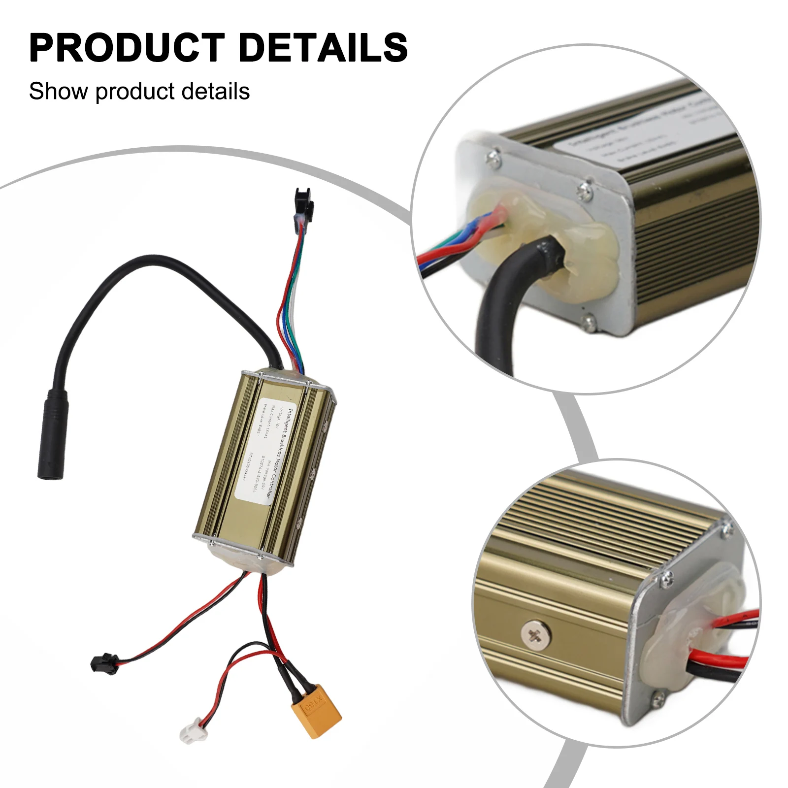 

Electric Scooter Motor Controller Lightweight Metal Parts Repair Replacement Spare Study Compact Easy Installation