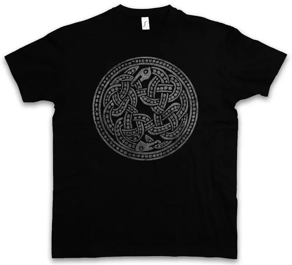 NORSE SNAKES T-SHIRT Valhalla Ravens  Mjölnir Midgard Rune Snakes  Unisex T-shirts for Men Women Summer