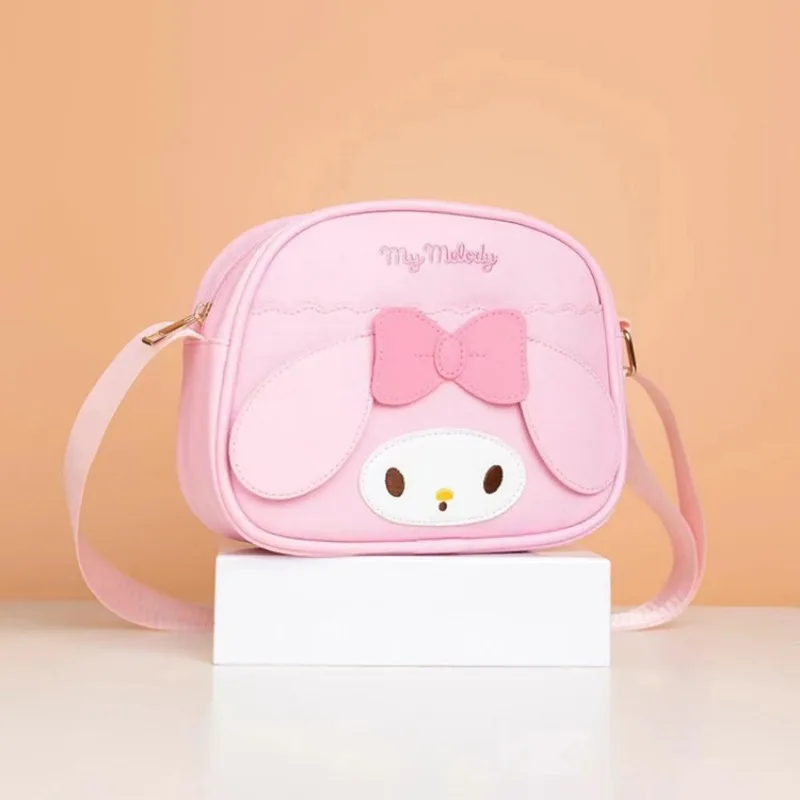 Sanrio-Bolso de hombro de Anime Kawaii Kuromi My Melody para niña, bandolera de gran capacidad, almacenamiento para teléfono móvil