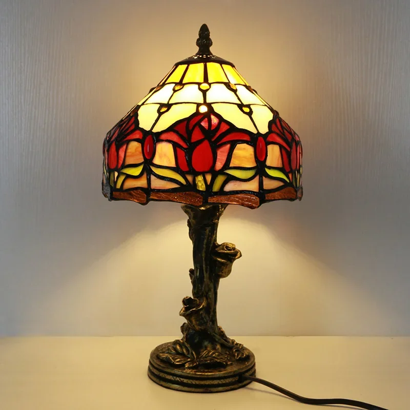 Estilo europeu rosa, luz noturna de cabeceira de quarto, lâmpada de mesa, proteção para os olhos infantis