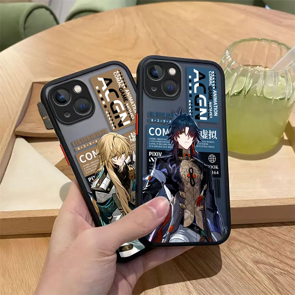 Matowe etui na telefon Kafka Dan Heng Honkai Star Rail do Redmi 10 10C 5A 6 7A 8 9 9A 9T 9I 9C 10A A5 K20 K40 NOTE 8 PRO TPU DIY