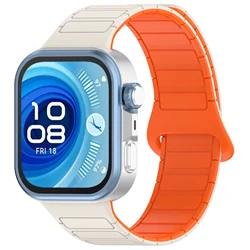 Magnetic Loop For Huawei Watch Fit 3 4 Strap Accessories Silicone Replacement belt Correa Bracelet Huawei watch fit3 4 pro Band