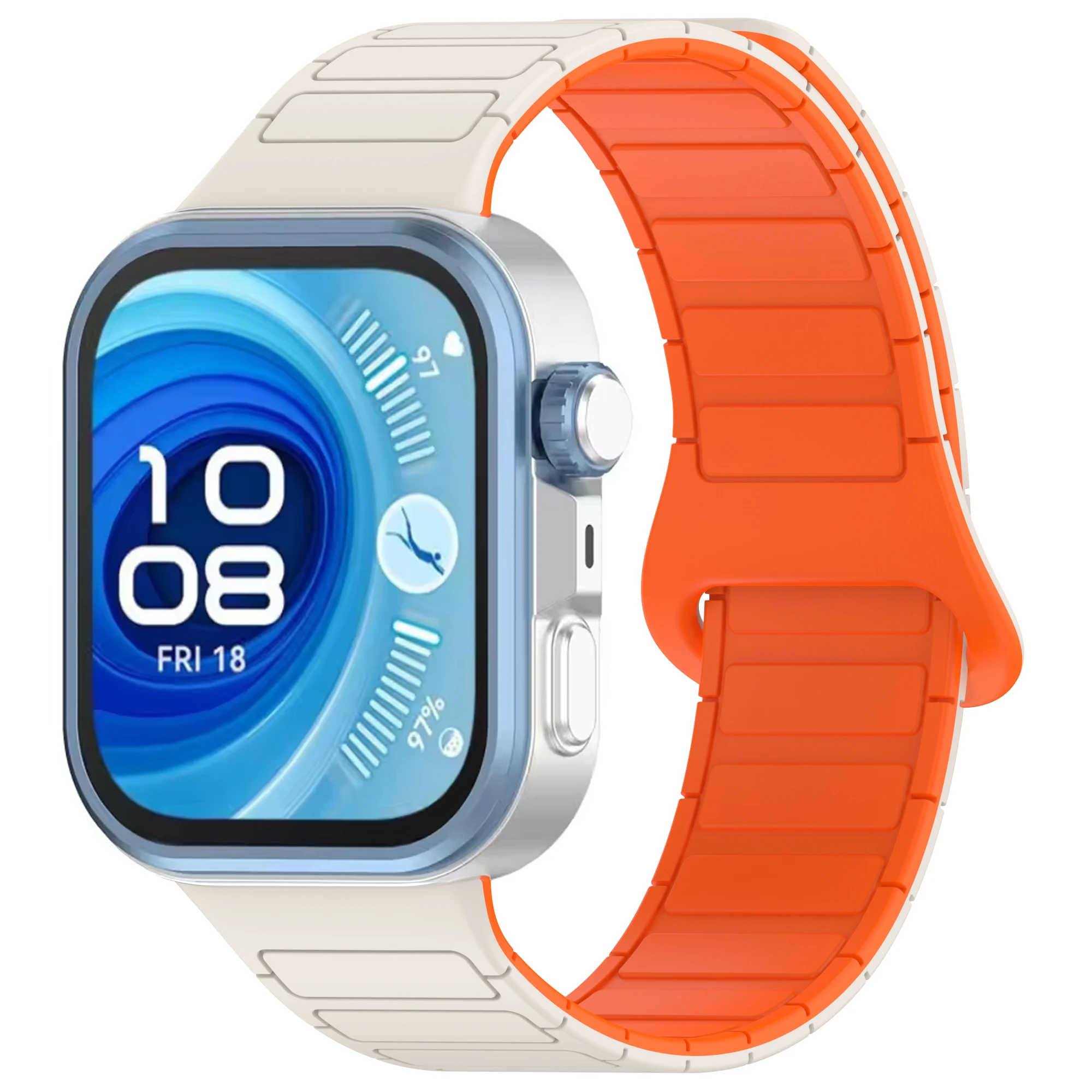 Magnetic Loop For Huawei Watch Fit 3 4 Strap Accessories Silicone Replacement belt Correa Bracelet Huawei watch fit3 4 pro Band