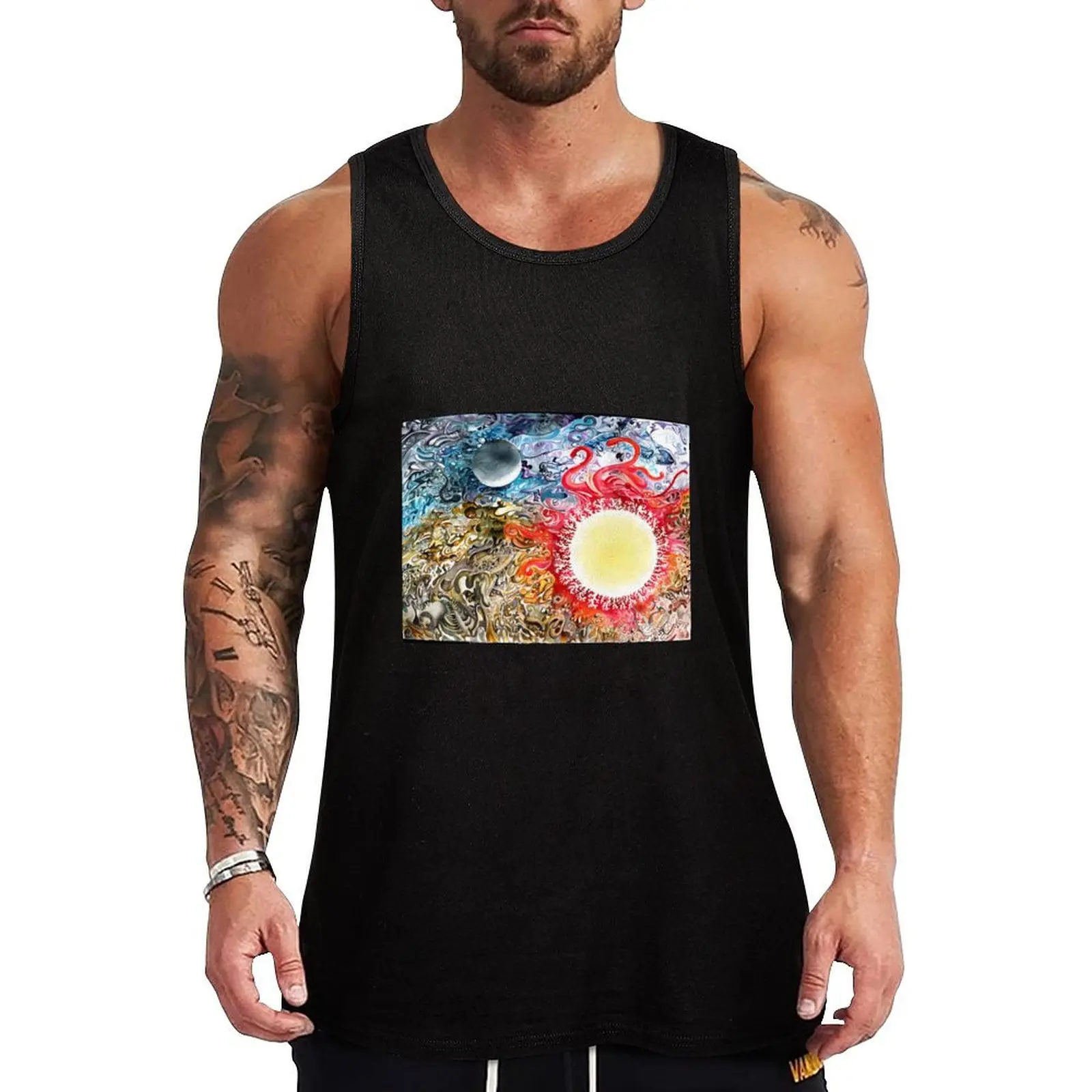 Earth Sky Heat Tank Top UV Protection Tank Top Sun Protective Sleeveless