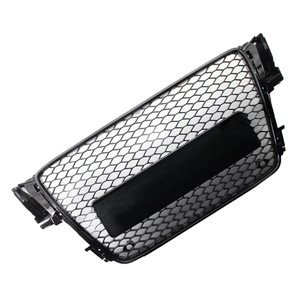 

Car Front Bumper Grille Honeycomb Radiator Bumper Grille Grill Cover Compatible With for A5 B8 8P0 2008-2012 8T0853651