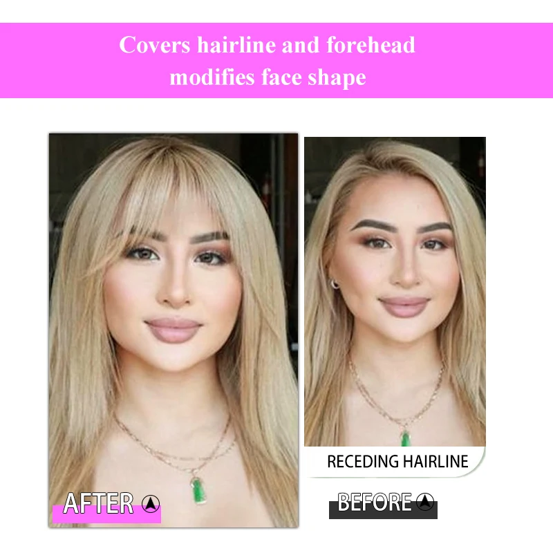 25 cm 3 clips 100% echt haar 613 3D pony Vergroot het haarvolume Dames Natuurlijk voorhoofd Whitening Haarverbetering Hoofdgordijn