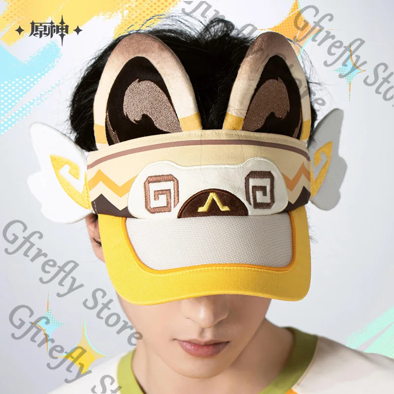 Genshin Impact อะนิเมะคาวบอยเบสบอลหมวก Kachina topee หมวกผ้าฝ้ายหมวก sunhat อย่างเป็นทางการคอสเพลย์หมวกเครื่องแต่งกายเครื่องประดับ