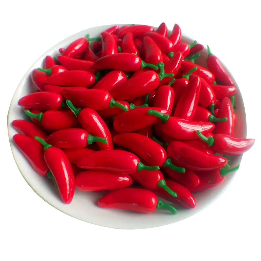 Mini Festive Plants Simulation Plastic Decoration Fake Vegetables Simulation Chili Artificial Pepper