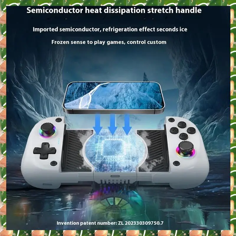 

JAJA X5mini Wireless Mobile Phone Gaming Controller With Cooling Fan Bluetooth Stretchable Gamepad For Android/Ios/Steam/PC