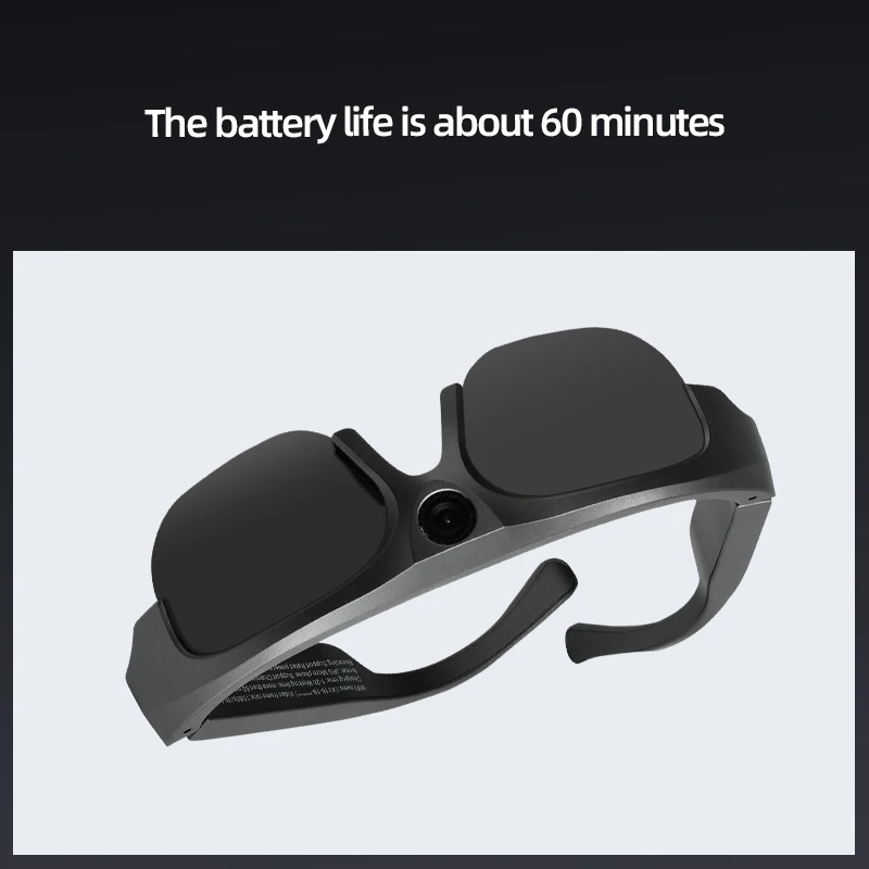 Registrazione App immagine in tempo reale Video Smart Glasses Long Endurance Smart Control 4K foto 2K registrazione Video per dispositivi Android