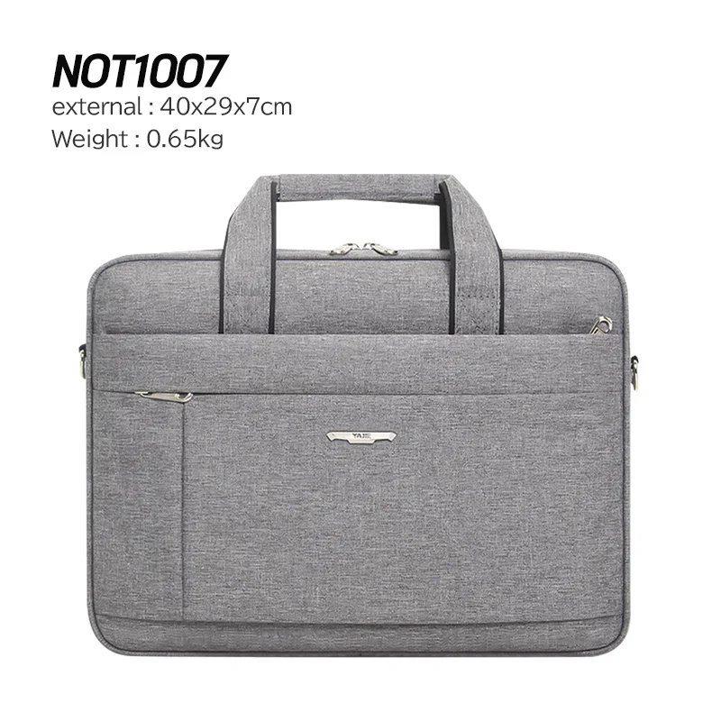 ALIKAN NOT1007 15.6 inch GRAY briefcase Laptop Bag For Macbook  Business Portable Polyester Computer Handbags Shoulder bag