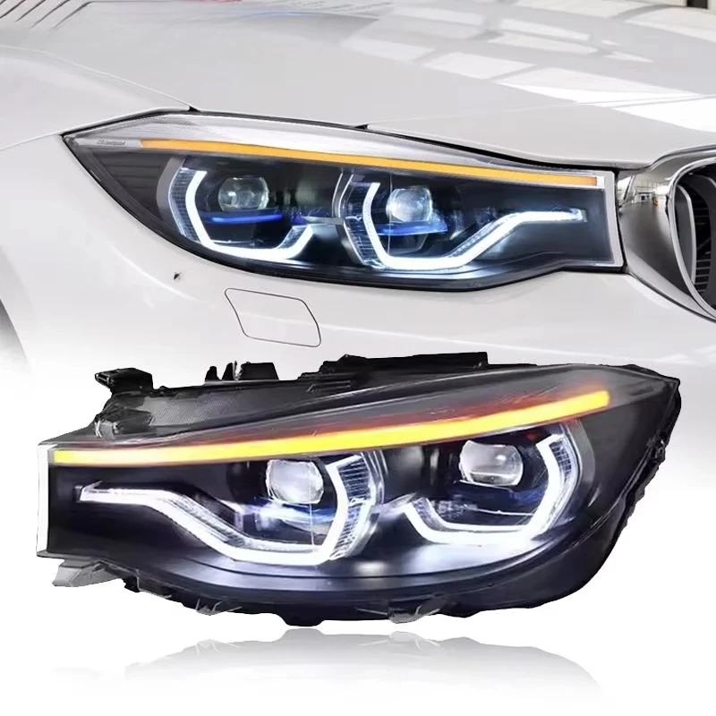 

For F34 3 Series GT LED Headlights 2013-2020 Headlights F34 DRL Turn Signal High Beam Angel Eye Tool Accessories Car Lights