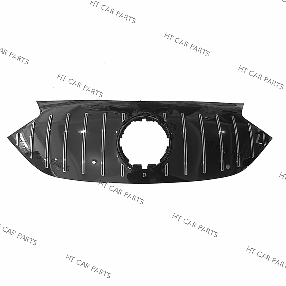 For Mercedes Benz EQE V295 2023-2024 2023 2024 1PCS Black+Silver GT Style of Front Bumper Grille