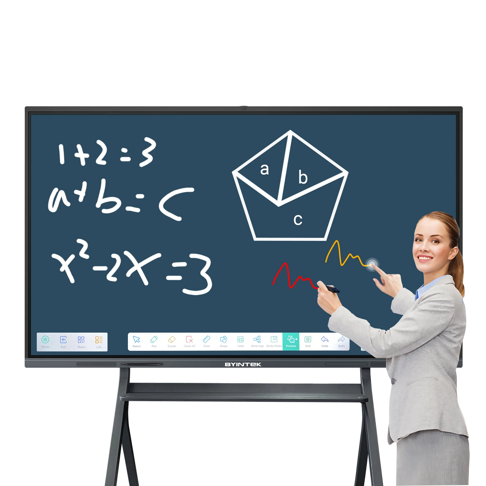 

75inch 4K Digital Boards Intelligent Electronic Whiteboard And Conference All-in-one Touch Screen Teaching Whiteboard