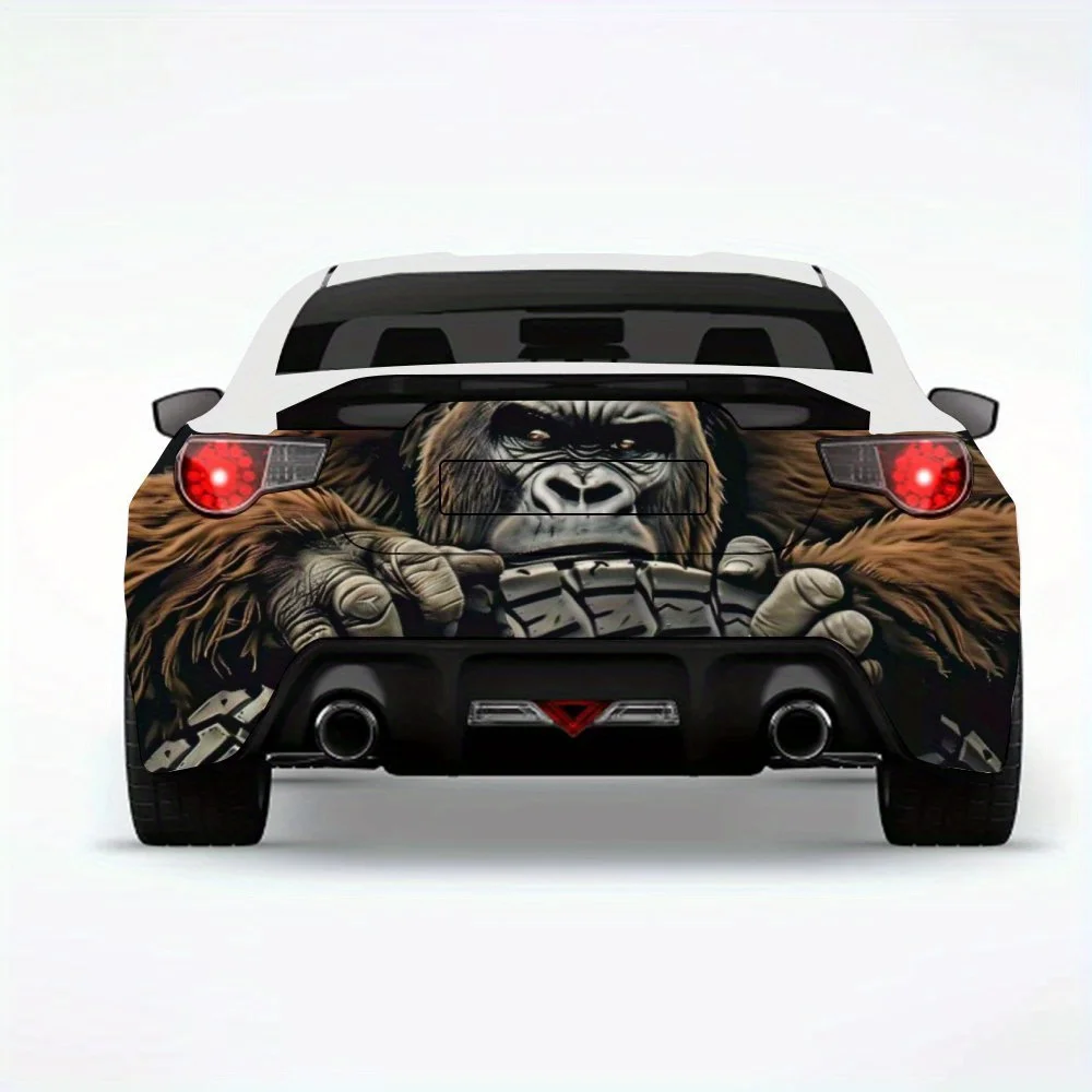 

Автомобильная наклейка Gorilla-виниловая наклейка на заднюю часть автомобиля, водонепроницаемые самоклеящиеся виниловые наклейки для хвоста и бампера автомобиля, украшение Prot