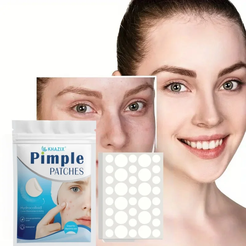 360 قطعة من رقع حب الشباب، رقع حب الشباب الغروانية المائية، منتجات العناية ببشرة الوجه، منتجات العناية بالبشرة باللون الأحمر والفول