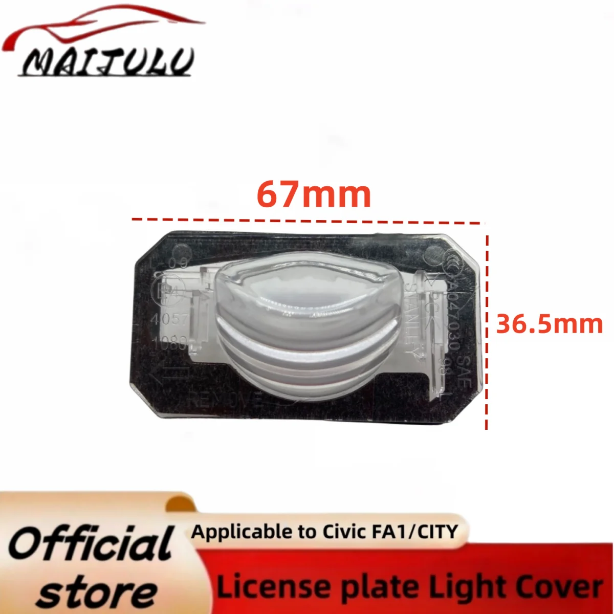 

for honda Civic FA1 urban GM2/3 from 2006 to 2011 and the rear license plate light housing and box cover from 2009 to 2014