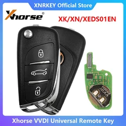 XNRKEY 5/10pcs Xhorse VVDI2 Wire/Wireless Universal Super Remotes Key 3 Buttons XK/XN/XEDS01EN For VVDI MINI Key Tool MAX Progr