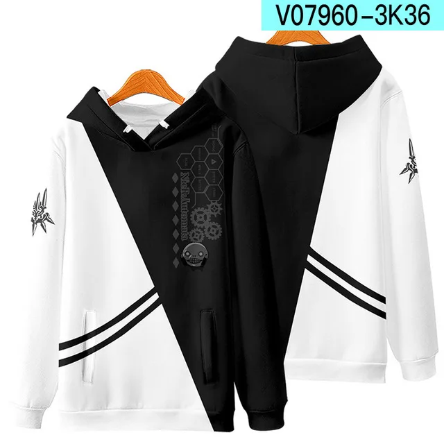 Game NieR Automata 3D Print Hoodies Men Women Fashion Oversized Hoodie Pullovers Hooded Sweatshirts Male Tracksuits Man Clothing