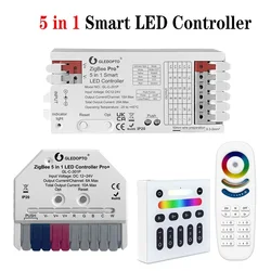 LEDOPTO ZigBee 3.0 Pro+ 5 in 1 LED Strip DC12V-24V Work With RGBCCT/RGBW/RGB/CCT/Dimmer LED Strip