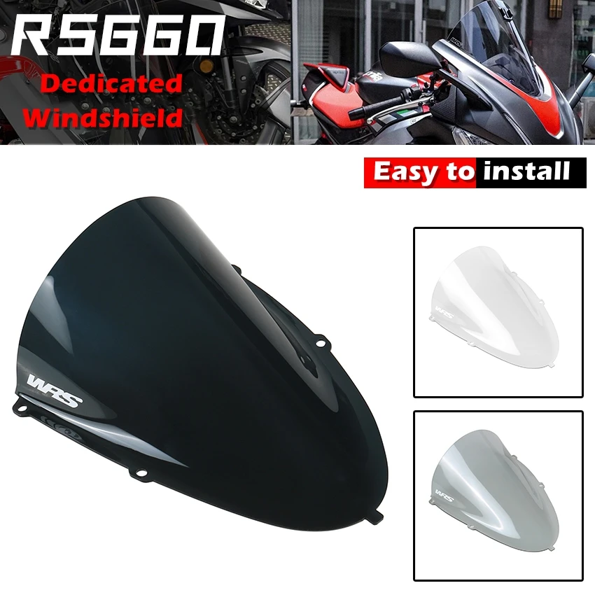 Motorcycle Windshield Heightened Competitive Model Suitable For APRILIA RS660 RS 660 2021 2022 2023