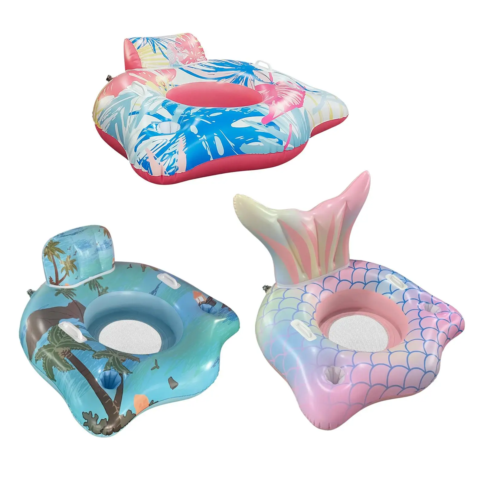 Inflatable Pool Float Tubes Pool Bed Mattress Lightweight Float Hammock for