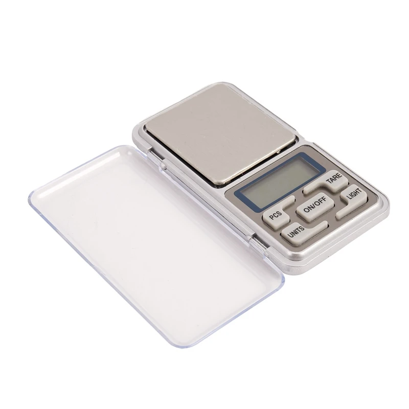 미니 디지털 저울 쥬얼리 저울, LCD 디스플레이 고정밀 측정 포켓 무게추 도구, 500G X 0.01G, 2 개