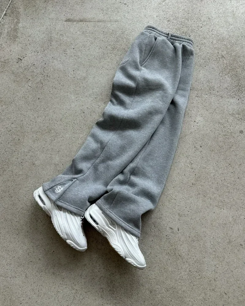 التطريز نمط السراويل الفضفاضة الرجعية فضفاض Sweatpants النساء ركض النساء بانت الساق سستة الهيب هوب Harajuku عارضة المحاصيل بانت