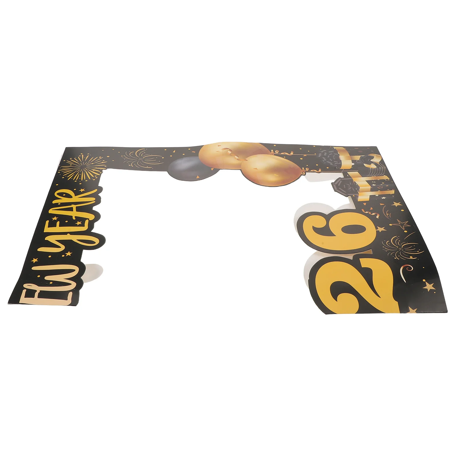 

2026 Happy New Year Photo Frame Large Handheld Cardboard Prop Hd Printed Nye Party Decor Countdown Celebration Family Photo