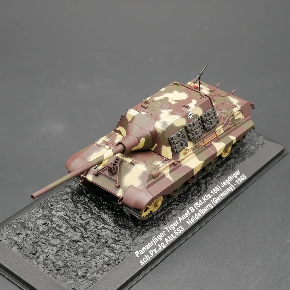 Ixo 1:72 wwiiミリタリーモデルタンク装甲車両パンツェルジャータイガーausf.b sd.kfz.186 jagdtiger 1945