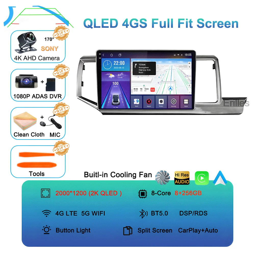 Android 16 Navigation NO 2DIN Carplay Auto Head Unit Screen For Honda Stepwgn 2009 - 2015 Radio Stereo Multimedia Car Player GPS image 3