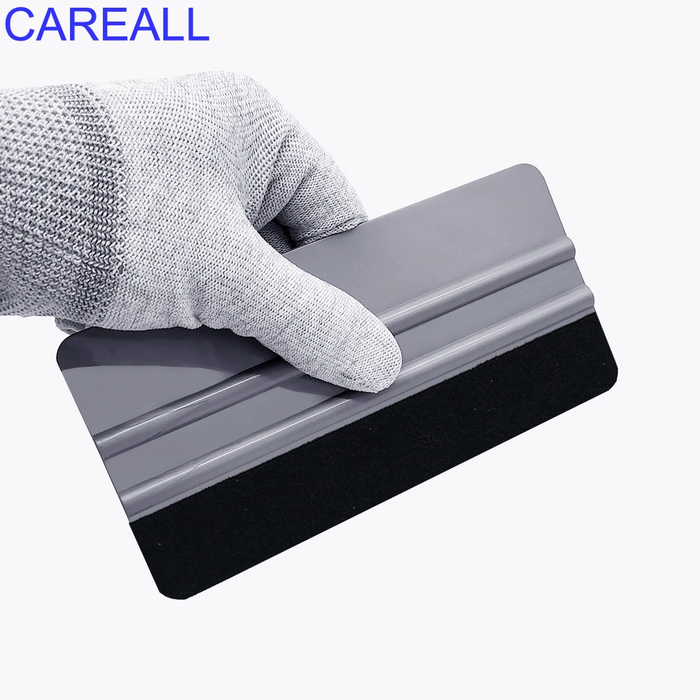 CAREALL Felt Squeegee 15cm Car Clean Vinyl Wrap Carbon Film Sticker Decal Wallpaper Applicator Window Tint Tool Wiper Scraper