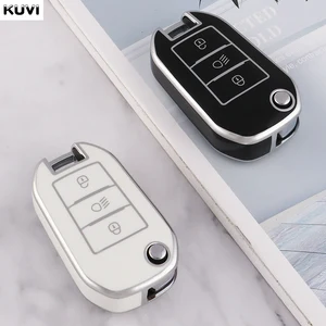 TPU Car Flip Key Case, Schalenabdeckung, Peugeot 208, 3008, 308, 508, 408, 2008, 307, 4008, Citroen C4, C3, C6, Cactus C8, neues Zubehör 8 Hauptverkaufszubehör C4 Cactus - №5