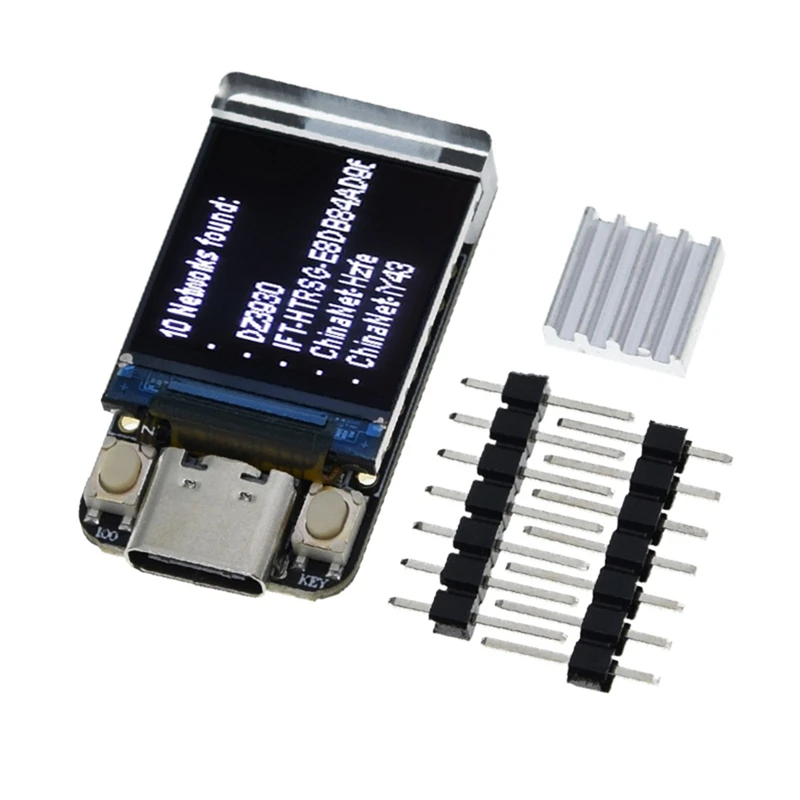 T-QT V1.1 ESP32-S3 GC9107 0.85 Inch LCD Display Module Development Board WIFI Bluetooth Full Color IPS 128X128 Screen