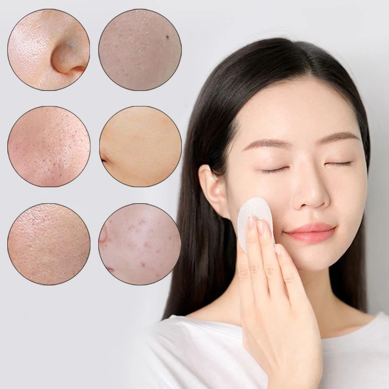 살리실산 화장솜 300/900개 - 양면 텍스처, 모공 클렌징, 메이크업 리무버 및 피부 재생, 데일리 스킨케어