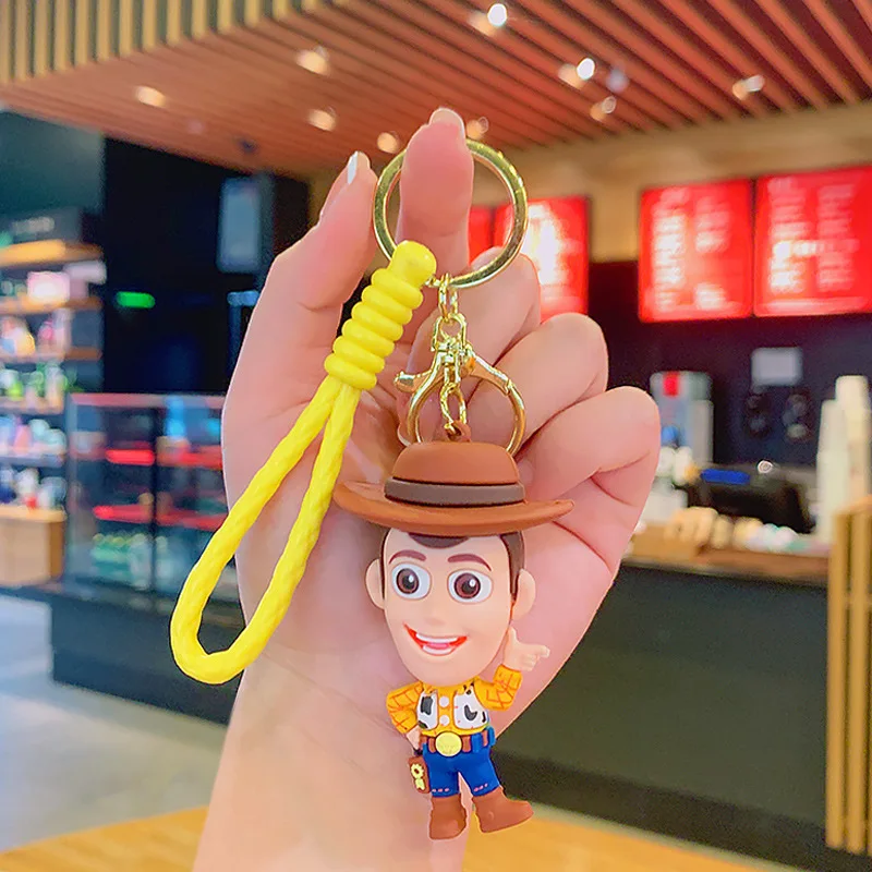 ディズニー漫画トイストーリーキーホルダー、ウッディ、エイリアン、シニアポテト、ヘッドキーリング、バックパック、ハンギングアクセサリー、ガール、ハンドバッグ、オーナメント、キュート