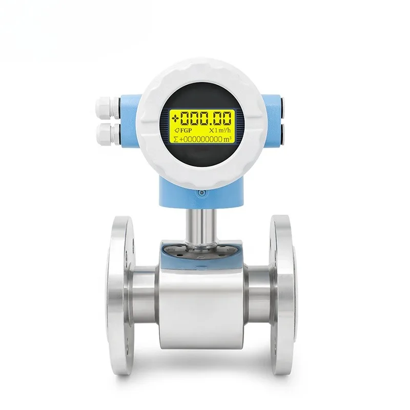 

LEFOO Industrial Acid Resistant Magnetic Flowmeter 1.6Mpa DN10-DN300 electromagnetic flow meter for Fluid