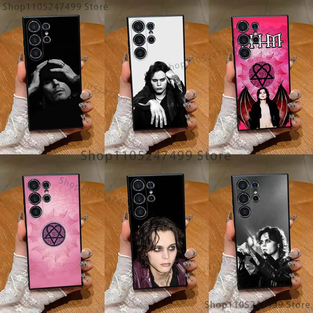 

V-Ville Valo Finnish vocalist Phone Case For Samsung S25,S24,S21,S22,S23,S30,Ultra,S20,Plus,Fe,Lite,Note,10,9,5G Black Cover
