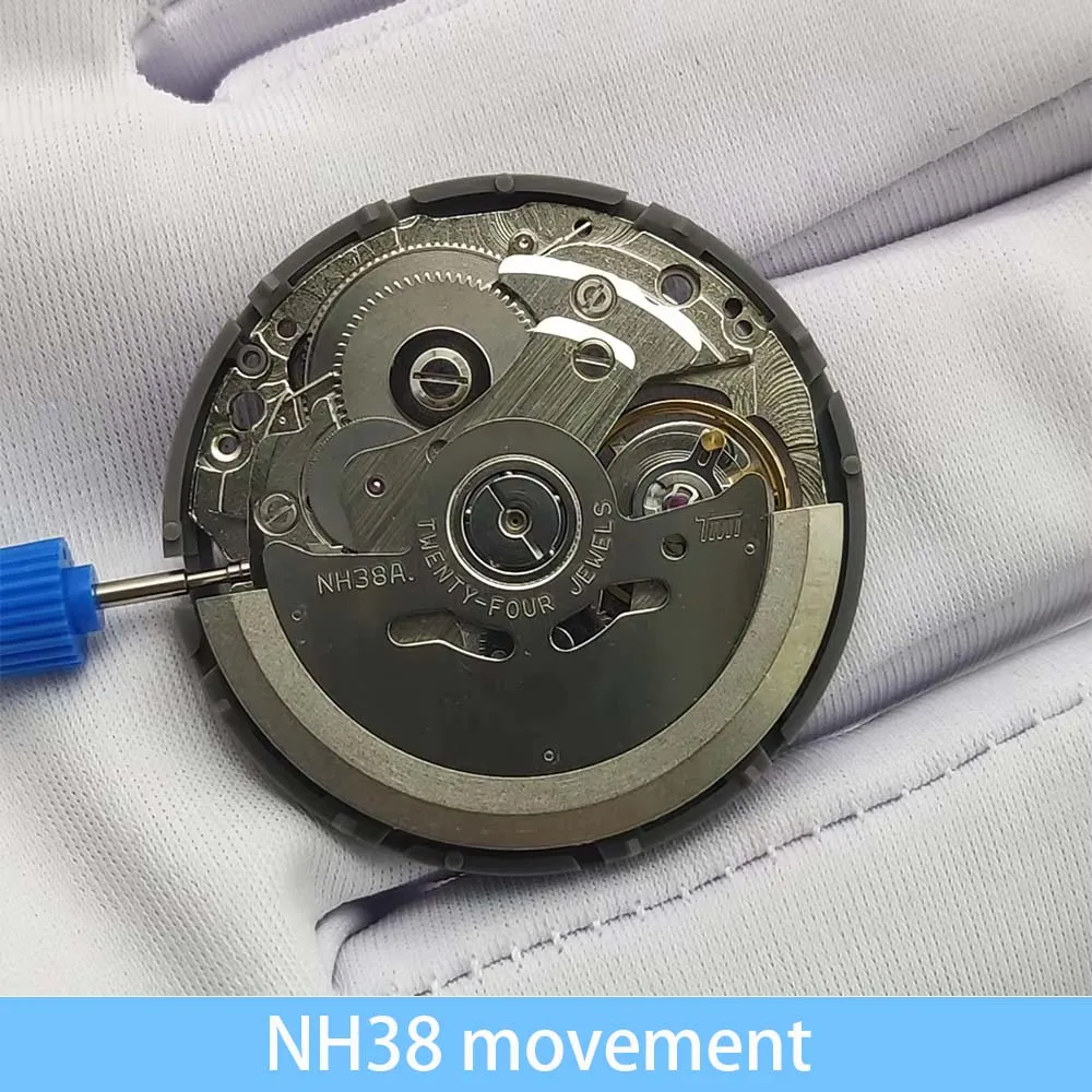

NH38 movement automatic mechanical watch accessories 24 gemstones NH38 repair parts