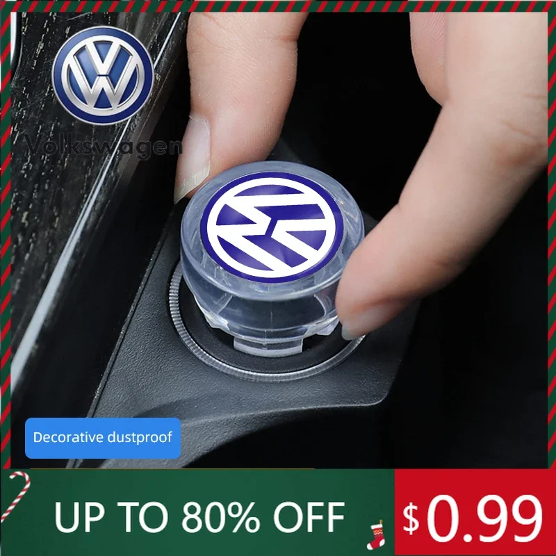 

For VW Volkswagen Jetta MK5 Golf Car Cigarette Lighter Cover DustProof Decoration Cap For Volkswagen GTI CC Tiguan Passat Golf P